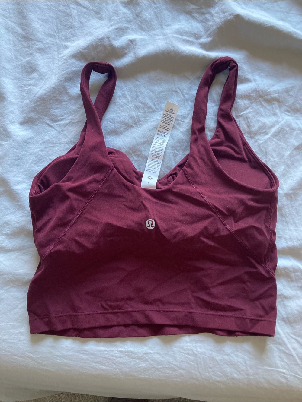 Lululemon Burgundy Bay Align Tank Top Size 6 - Picture 3 of 4